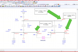 perform etap load flow, short circuit, and protection studies