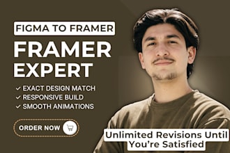 convert figma to framer with framer animation intractions