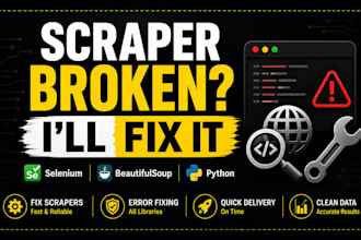 fix selenium, beautifulsoup and python web scraping errors