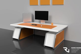design an office desk