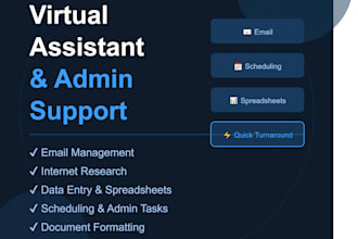 be your virtual assistant for admin and business support