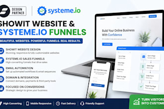 build showit website systemeio landing page systeme io form page sales funnel