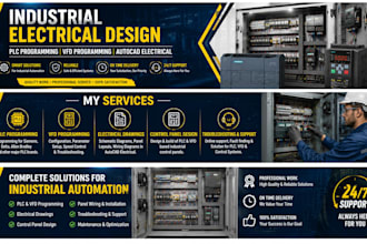 design industrial electrical system, plc programming and vfd automation