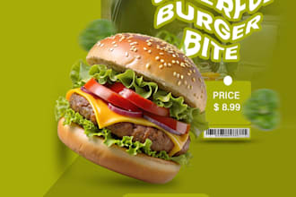 design professional food social media posts