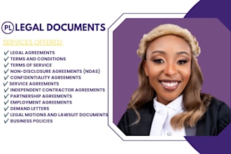 review your contracts, court filings, legal research, and other legal documents