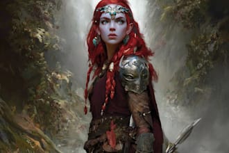 original character for books and character concept art