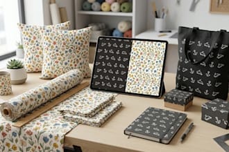 create seamless all over logo patterns for you brand