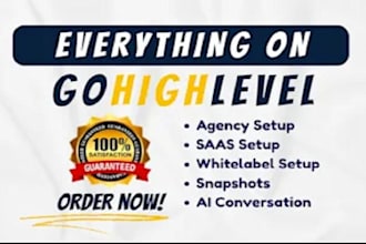 be your gohighlevel expert for CRM setup and lead generation