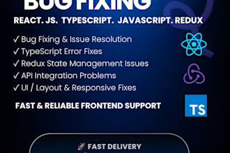 fix react js, redux and typescript bugs