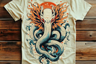 design vintage illustration for tshirt
