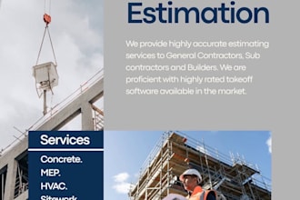 construction material list, foundation cost estimation,drainage material takeoff