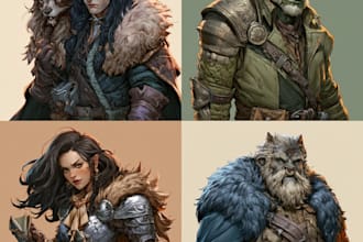 create custom dnd, rpg, and character art