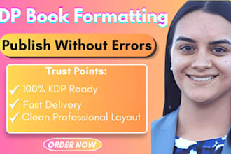 format your book for KDP kindle and paperback publishing
