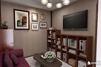 do realistic 3d interior design  condo living room