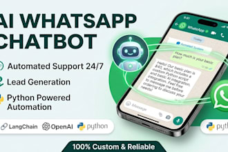 build an ai whatsapp and custom business automation bot