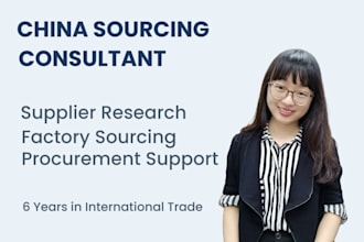 be your china sourcing consultant