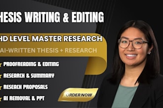 proofread, edit and format bachelor and master thesis or dissertation