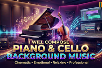 compose background sad piano and cello