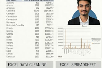 clean, format, merge, split excle data