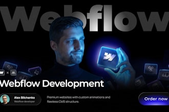 design and develop high converting ecommerce webflow website