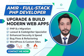 do develop, fix bugs and upgrade php websites