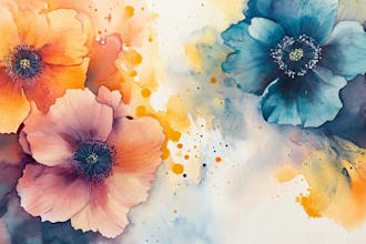 illustrate anything in watercolor style