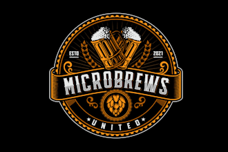 design traveling discovering microbreweries logo