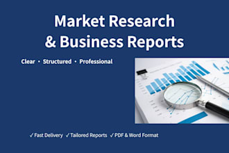 do market research and write a professional business report