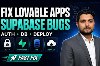 fix lovable and supabase app bugs, auth, database and deployment