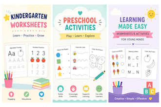 create kindergarten worksheets and preschool activities