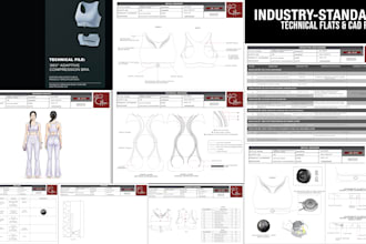 design production ready fashion cad files and tech flats