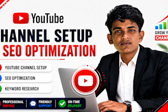 create and professionally set up a youtube channel