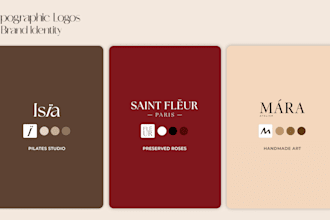design a refined, editorial typographic logo and brand identity