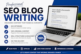 write SEO blog posts and articles