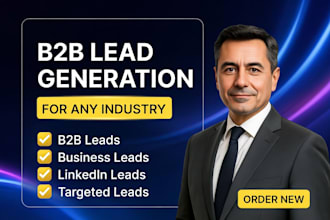do b2b lead generation any industry, linkedin lead gen