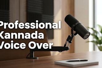 do professional kannada voice over and narration