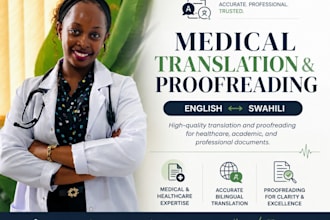 professionally translate english to swahili and swahili to english