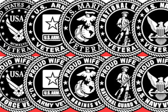 design stunning military patch, logo and badge for you