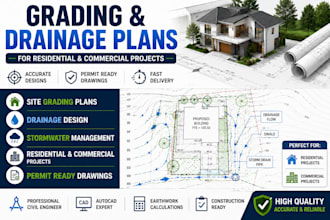 design grading and drainage plans for residential and commercial projects