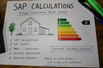 provide UK sap calculations, epc and part l compliance reports