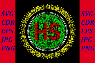 create custom rhinestone design, template and svg for you