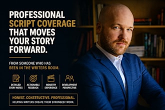 provide professional screenplay coverage and story development notes