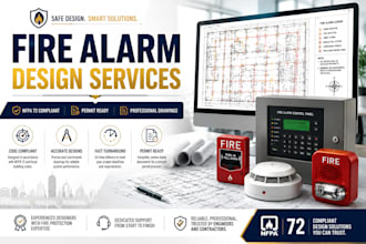 design nfpa 72 fire alarm systems and permit drawings