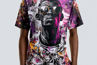 create anime streetwear and vintage design