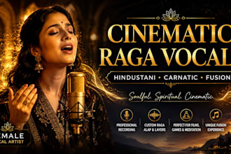 sing cinematic raga alap hindustani carnatic fusion vocals