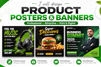 create product posters and banners