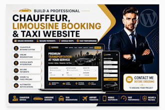 build a professional chauffeur, limousine booking and taxi website