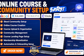 setup skool community, skool online course, skool community manager