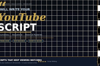 write an engaging youtube script for your documentary or educational channel