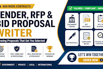 craft a winning procurement proposal, bid proposal and rfp response for bidding